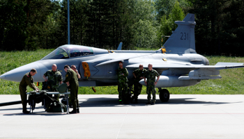 Sweden's JAS 39 Gripen fighter jet (Reuters/Ints Kalnins)