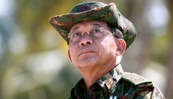 Myanmar Military Chief Min Aung Hlaing (Reuters/Lynn Bo Bo)