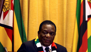 Zimbabwean President Emmerson Mnangagwa (Reuters/Philimon Bulawayo)