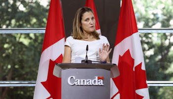 Canadian Foreign Minister Chrystia Freeland (Reuters/Chris Wattie)