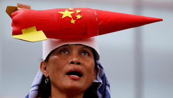 A protest in the Philippines over Beijing’s activities in the South China Sea (Reuters/Erik De Castro)