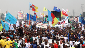 Supporters of Congolese political parties attend a joint opposition rally in Kinshasa, Democratic Republic of the Congo, September 29, 2018 (Reuters/Kenny Katombe)