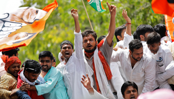 An Indian Youth Congress protest (Reuters/Saumya Khandelwal)