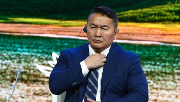 President of Mongolia Khaltmaagiin Battulga (Reuters/Valery Sharifulin)