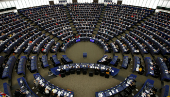 Members of the European Parliament take part in a voting session at the European Parliament in Strasbourg, France, November 14, 2018 (Reuters/Vincent Kessler)