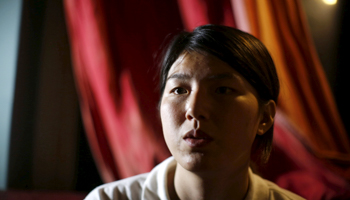 Women’s rights activist Li Tingting (Reuters/Kim Kyung)