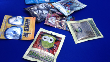 Packets of synthetic marijuana illegally sold in New York City (Reuters/Sebastien Malo)