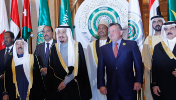 Jordan's King Abdullah (2nd R), Saudi Arabia's Crown King Salman (2nd L), the Emir of Kuwait, and King of Bahrain Sheikh Hamad bin Issa al-Khalifa in Riyadh, January 21, 2013 (Reuters/Fahad Shadeed)