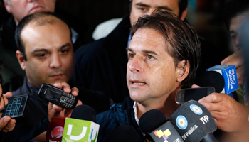 Opposition candidate Luis Lacalle Pou during the 2014 election (Reuters/Andres Stapff)