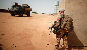 French soldiers conduct counterterrorism operations in Mali, October 19, 2017 (Reuters/Benoit Tessier)