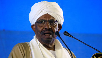 President Omar al-Bashir addresses the nation, Khartoum, December 31, 2018 (Reuters/Mohamed Nureldin Abdallah)