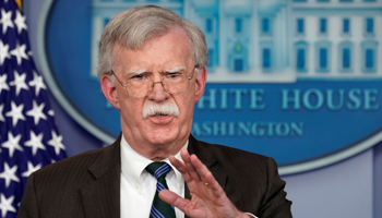 US National Security Advisor John Bolton speaks during a press briefing at the White House, November 27, 2018 (Reuters/Kevin Lamarque)