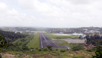 A military-controlled runway in Port Blair, Andaman and Nicobar Islands (Reuters/Sanjeev Miglani)