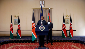 Kenya's President Uhuru Kenyatta (front) and his Deputy William Ruto (Reuters/Baz Ratner)