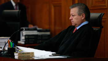 Supreme Court judge Arturo Zaldivar Lelo de Larrea at the Supreme Court in Mexico City (Reuters/Tomas Bravo)