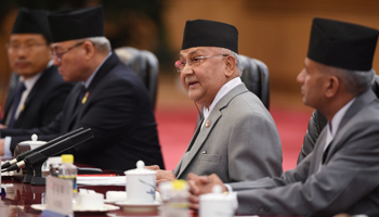 Prime Minister KP Oli (Reuters/Greg Baker)