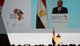 President Sisi addresses a regional forum in Sharm El Sheikh, December 2018 (Reuters/Amr Abdallah Dalsh)
