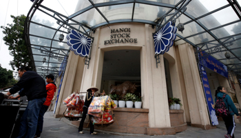 The Hanoi Stock Exchange (Reuters/Kham)