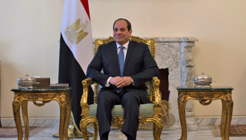 El-Sisi attends a meeting with US Secretary of State Mike Pompeo, January 2019 (Reuters/Andrew Caballero-Reynolds)