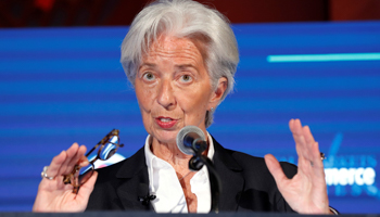 International Monetary Fund, IMF, Managing Director Christine Lagarde in Washington (Reuters/Kevin Lamarque)