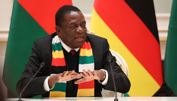 Zimbabwean President Emmerson Mnangagwa (Reuters/Natalia Fedosenko)