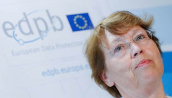 Andrea Jelinek, the head of the European Data Protection Board (EDPB), a new European body created to enforce the General Data Protection Regulation (GDPR) (Reuters/Yves Herman)