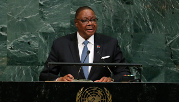 Malawian President Peter Mutharika (Reuters/Lucas Jackson)