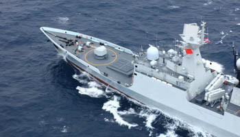 Chinese People's Liberation Army (PLA) Navy’s guided-missile frigate Yueyang (Reuters/Stringer)
