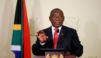 South African President Cyril Ramaphosa (Reuters/Siphiwe Sibeko)