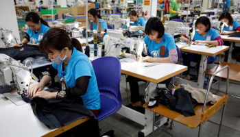 A garments factory in Hanoi (Reuters/Kham)