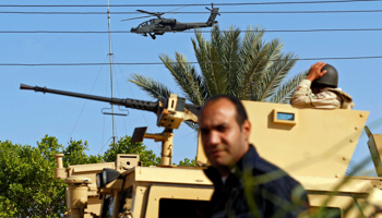 Military forces and helicopters in North Sinai, Egypt, 2017 (Reuters/Mohamed Abd El Ghany)