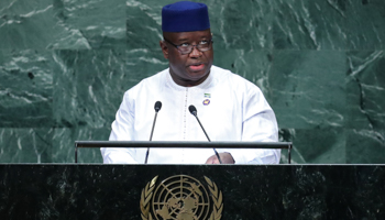 Sierra Leone's President Julius Maada Bio (Reuters/Carlo Allegri)