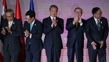 Attendees at the ASEAN-China Ministerial Meeting in Thailand last month (Reuters/Athit Perawongmetha)