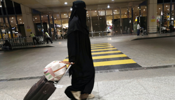 A Saudi women arrives at King Fahd International Airport in Dammam (Reuters/Hamad I Mohammed)