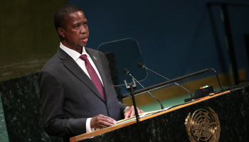 Zambia’s President Edgar Lungu (Reuters/Carlo Allegri)