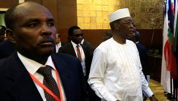 Chadian President Idriss Deby arrives for the signing of the Sudan's power sharing deal, Khartoum, Sudan, August, 2019 (Reuters/Mohamed Nureldin Abdallah)