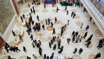 People attend the China Development Forum in Beijing  (Reuters/Thomas Peter)