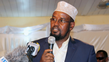 Jubaland President Ahmed Madobe after winning re-election in 2015 (Reuters/Abdiqani Hassan)