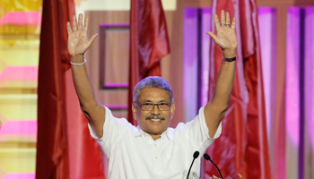 Presidential candidate Gotabaya Rajapaksa (Reuters/Dinuka Liyanawatte)