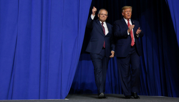 US President Donald Trump participates in a tour and plant opening with Australia’s Prime Minister Scott Morrison  in Ohio, United States, September 22 (Reuters/Jonathan Ernst)