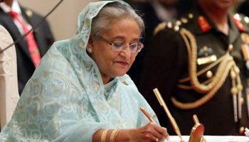 Prime Minister Sheikh Hasina (Reuters/Mohammad Ponir Hossain)