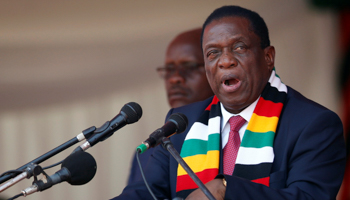 Zimbabwean President Emmerson Mnangagwa (Reuters/Siphiwe Sibeko)