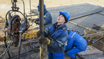 An oil well in southern Kazakhstan (Reuters/Shamil Zhumatov)