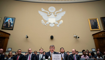 Joseph Maguire, acting director of national intelligence, testifies during a House Permanent Select Committee on Intelligence, on Capitol Hill in Washington, US, September 26 (Reuters/Al Drago)