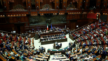 General view of the hall at the Parliament in Rome, Italy (Reuters/Remo Casilli)