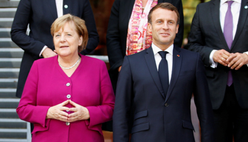 French President Emmanuel Macron and German Chancellor Angela Merkel (Reuters/Regis Duvignau)