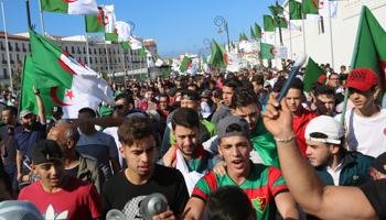 Demonstrators in Algeria protest against the ruling elite, November 1 (Reuters/Ramzi Boudina)