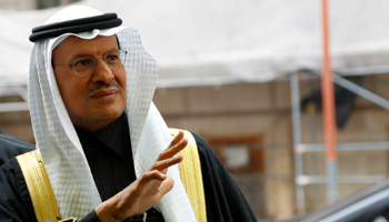 Saudi Arabia's Minister of Energy Prince Abdulaziz bin Salman Al-Saud arrives at the OPEC headquarters in Vienna, Austria December 5, 2019 (Reuters/Leonhard Foeger)
