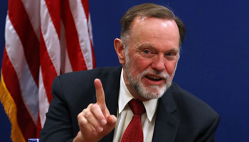 US Assistant Secretary of State for Africa Tibor Nagy addresses a news conference, June 14 (Reuters/Tiksa Negeri)