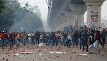 A protest in Delhi against the Citizenship (Amendment) Act (Reuters/Danish Siddiqui)